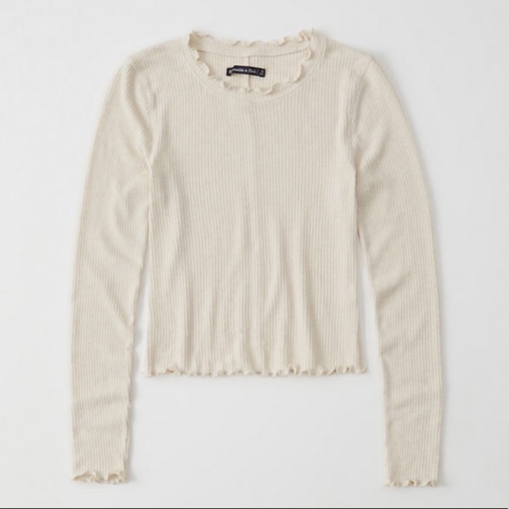 Long-Sleeve Ribbed Tee